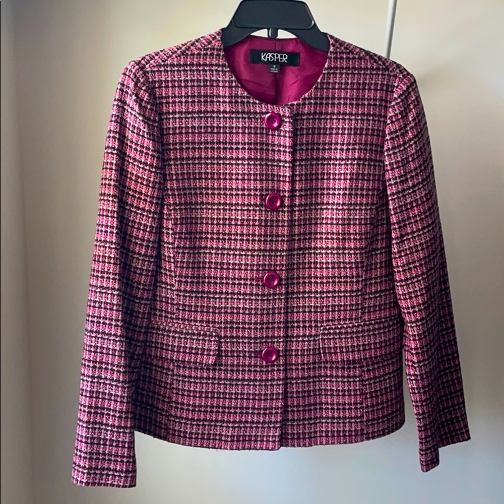 Kasper Pink Tweed Blazer